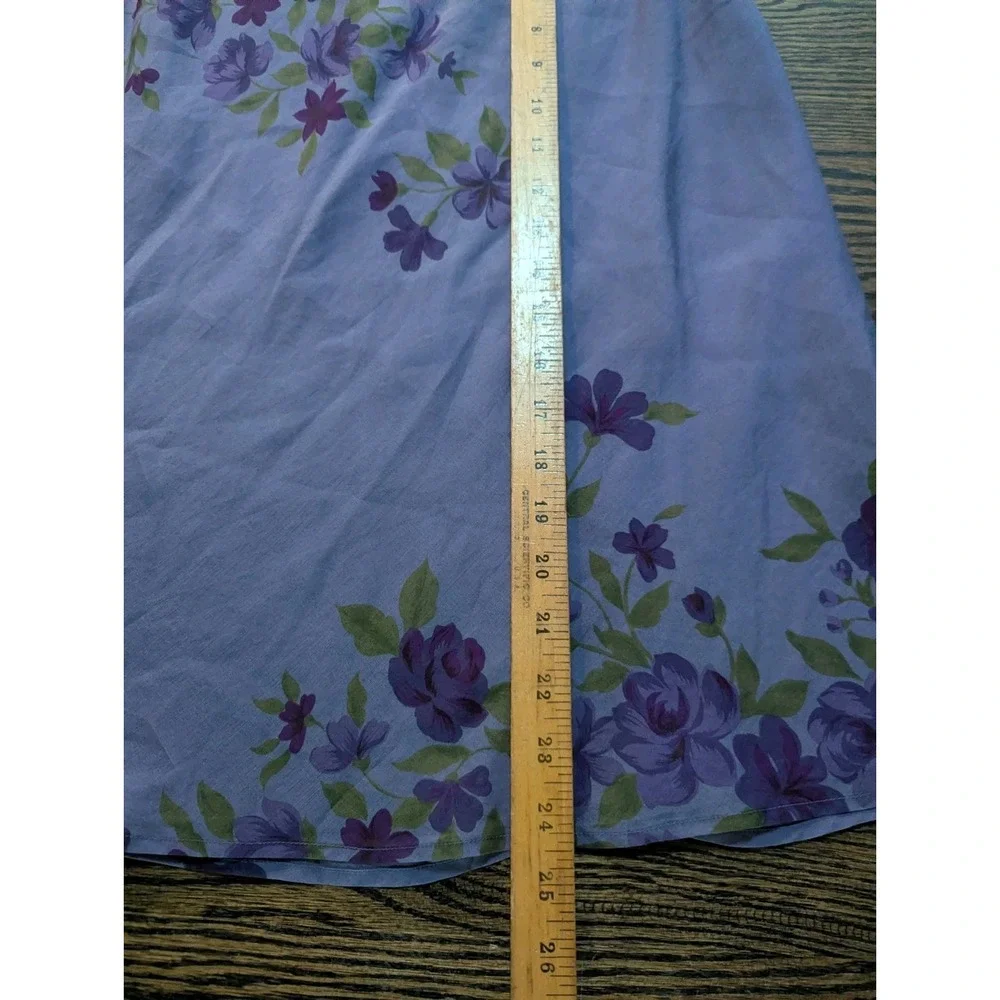 Vintage INC International Concept Silk Midi Skirt Boho 90s Feminine Size 6 Fairy